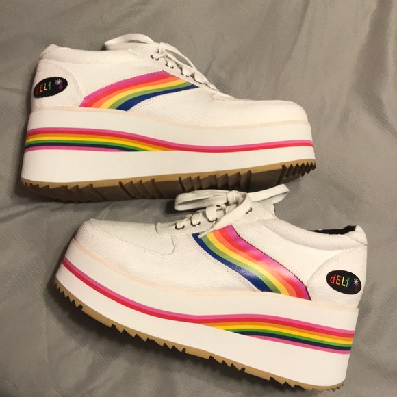 delias platform shoes